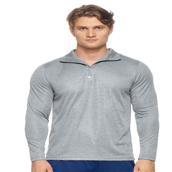 Expert Brand Men's Drimax Dry Fit Quarter Zipper Athletic Jacket for Training