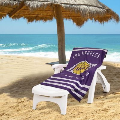 Northwest NBA Stripes Beach Towel, 30" x 60" Los Angeles Lakers