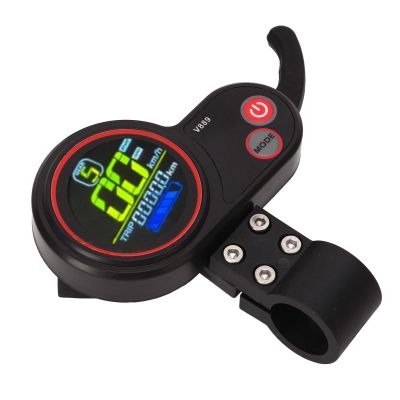 Electric Scooter Thumb Throttle, Durable Electric Bike Control Panel Easy Operation Plastic USB 24V 36V 48V LCD for Replacement