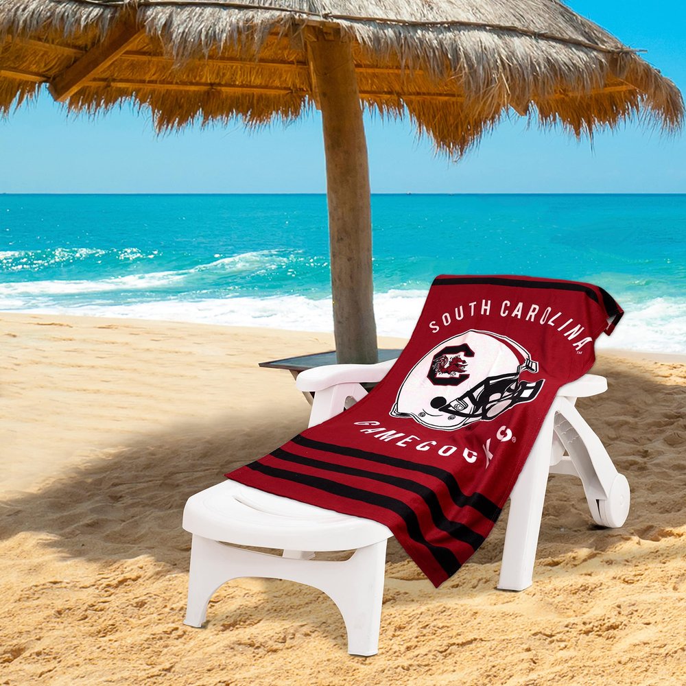 Northwest NCAA Stripes Beach Towel, 30" x 60" South Carolina Gamecocks