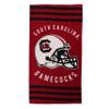 Northwest NCAA Stripes Beach Towel, 30" x 60" South Carolina Gamecocks view 2