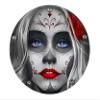 Custom Aluminum 5 Hole Twin Cam Derby Clutch Cover for Harley Davidson - Sugar Skull Red (Glossy Finish, 1999-2015 Touring & Trike Models) view 1