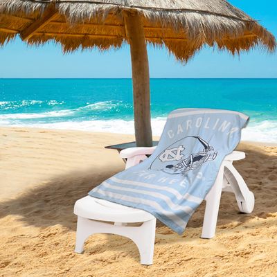 Northwest NCAA Stripes Beach Towel, 30" x 60" UNC Tar Heels