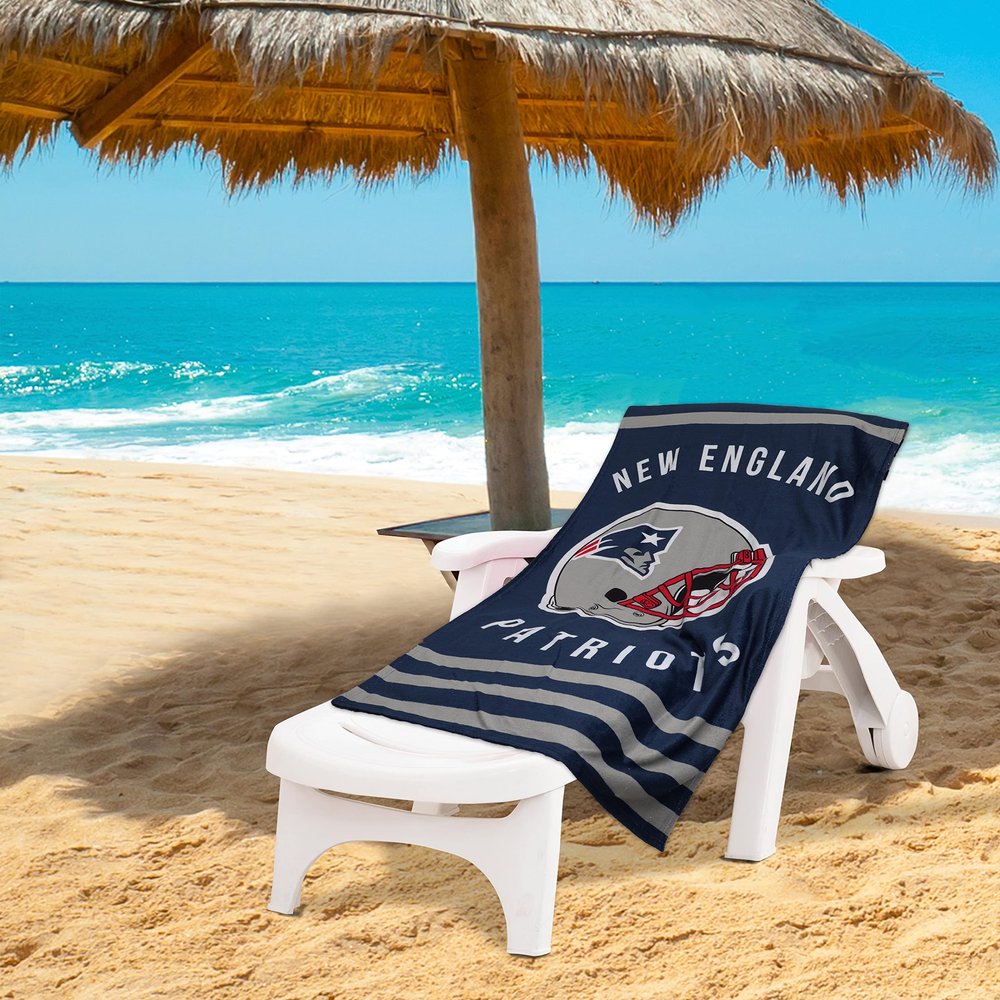 Northwest NFL Stripes Beach Towel, 30" x 60" New England Patriots
