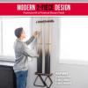 GoSports Wall Mounted Pool Cue Stick Holder - Holds 6 Cues and 2 Triangle Racks - Multiple Colors Available view 2