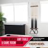 GoSports Wall Mounted Pool Cue Stick Holder - Holds 6 Cues and 2 Triangle Racks - Multiple Colors Available view 3