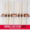 GoSports Wall Mounted Pool Cue Stick Holder - Holds 6 Cues and 2 Triangle Racks - Multiple Colors Available view 4