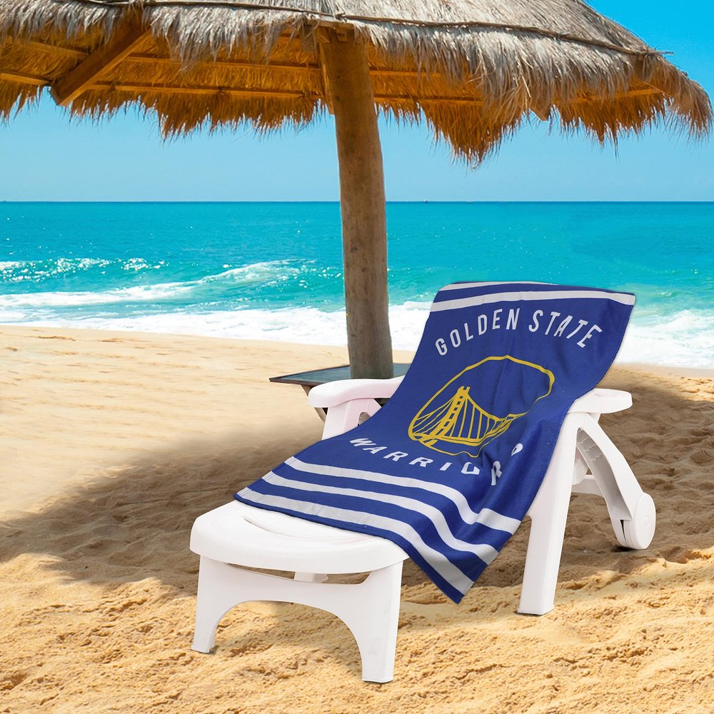 Northwest NBA Stripes Beach Towel, 30" x 60" Golden State Warriors