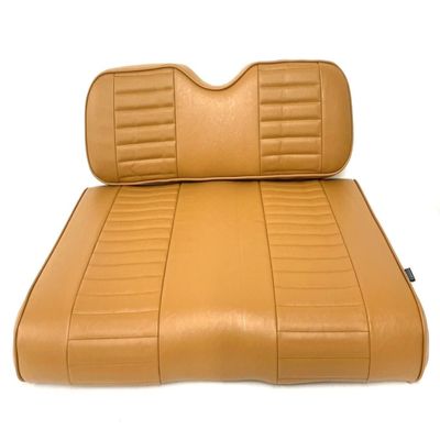 Huskey Front Golf Cart Seat Covers for Club Car DS 2000.5-2013.5 Gas and Electric Models, Buckskin/Carmel Color, Custom Fit, 1/2" Padding, Marine Grade Vinyl