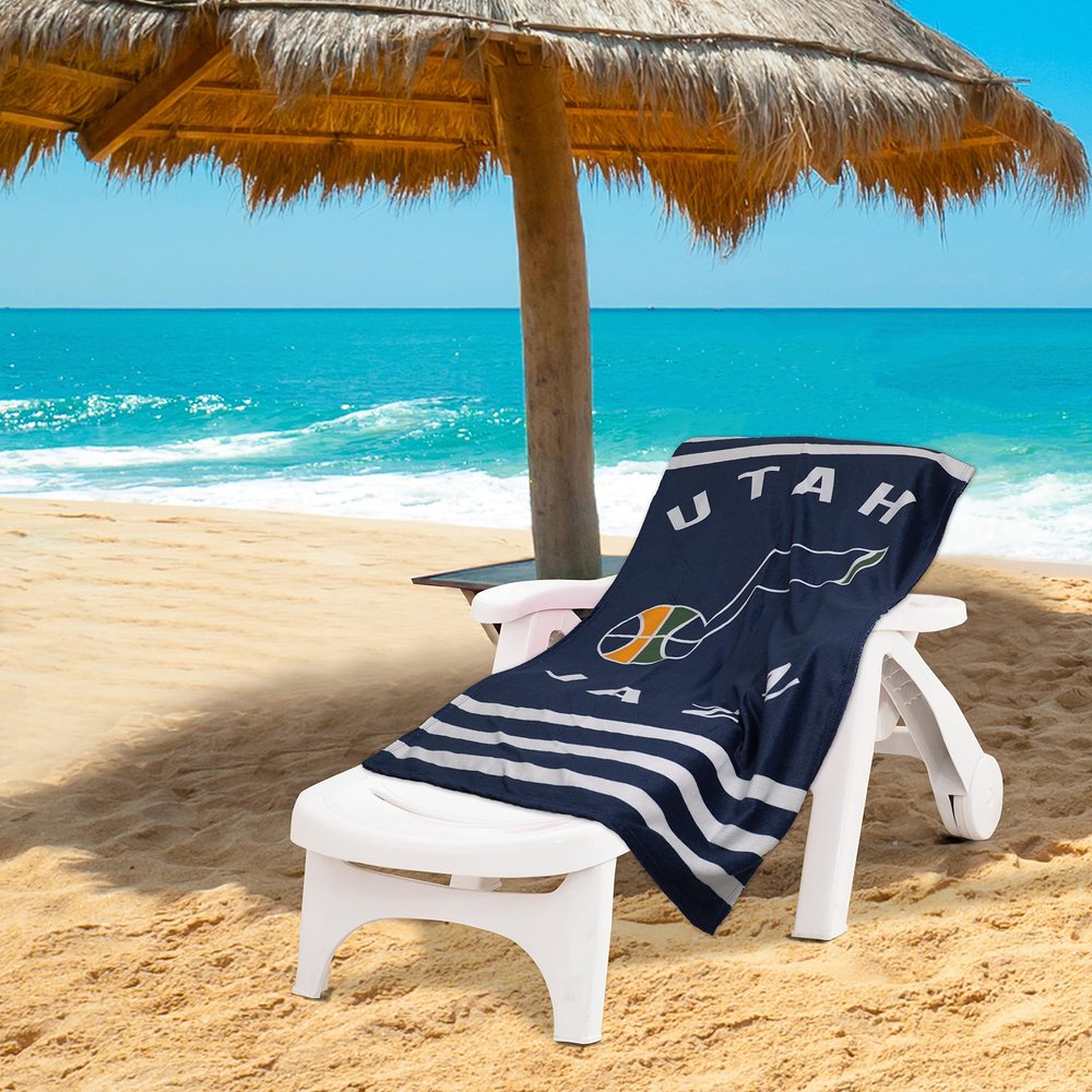 Northwest NBA Stripes Beach Towel, 30" x 60" Utah Jazz