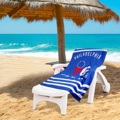 Northwest NBA Stripes Beach Towel, 30" x 60" Philadelphia 76Ers