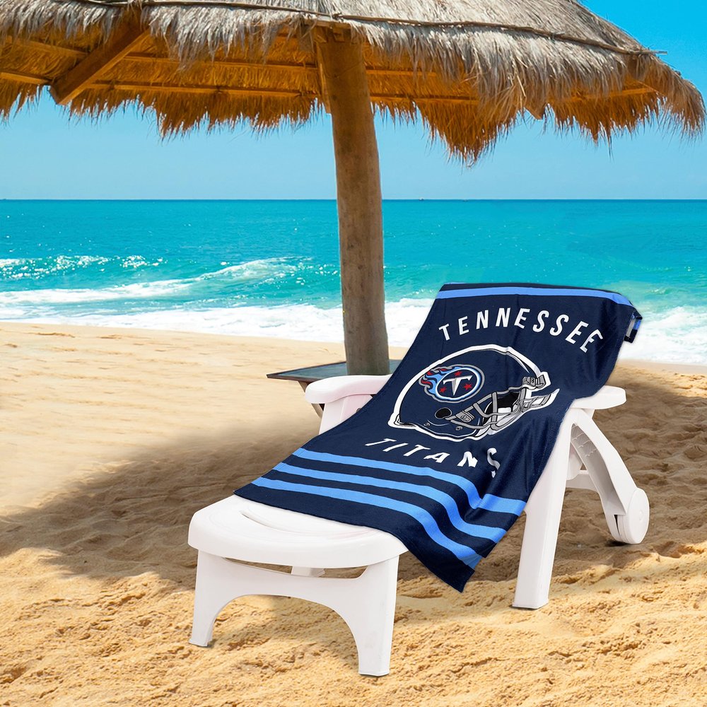 Northwest NFL Stripes Beach Towel, 30" x 60" Tennessee Titans