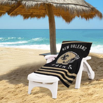 Northwest NFL Stripes Beach Towel, 30" x 60" New Orleans Saints