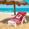 Northwest NCAA Stripes Beach Towel, 30" x 60" Wisconsin Badgers view 1