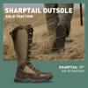 Danner Sharptail 17" Side-Zip Waterproof Snake Boots for Men - Full-Grain Leather and Nylon with 360 Snake Guard, Comfort Footbed & Traction Outsole, Brown - 9.5 Wide view 2