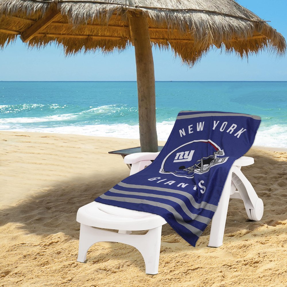 Northwest NFL Stripes Beach Towel, 30" x 60" New York Giants