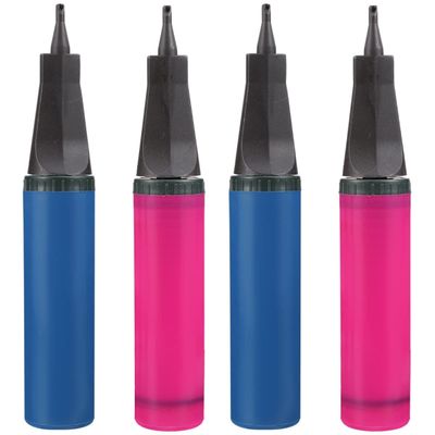 NUOBESTY 4pcs Portable Hand Air Pump Quick Inflator for Balloons Air Column Bag Inflator Random Color