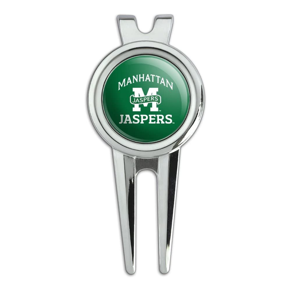 GRAPHICS & MORE Manhattan College Jaspers Logo Golf Divot Repair Tool and Ball Marker