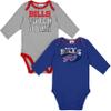 NFL Baby 2-Pack Long Sleeve Bodysuit, Buffalo Bills, 0-3 Months Team Color view 1