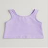 Kurve Premium Girls Seamless Supersoft Sleeveless Crop Tank Top - Stretchy Bra, UV UPF 50+ (Made in USA), Lilac, 4 Years-8 Years view 3