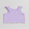 Kurve Premium Girls Seamless Supersoft Sleeveless Crop Tank Top - Stretchy Bra, UV UPF 50+ (Made in USA), Lilac, 4 Years-8 Years view 4