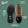 Danner Mountain 600 Leaf Gore-Tex Hiking Boots for Men - Ortholite Tripe Density Footbed - Quick Dry Barrier - Vibram SPE Midsole - Full Grain Leather Upper - Chocolate Chip/Golden Oak - 9.5 Wide view 4