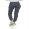 MediChic Medical Nursing Ribbed Scrub Joggers for Women - Stretch Jogger Scrub Knit Waist Bottoms with 6 Pockets, Easy Care Pewter view 2