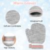ONESING 5 Pair Toddler Mittens and Gloves - Warm Winter Gloves for Girls Boys, Black Newborn Mittens view 3
