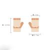 Toddler Kids Children's Knit Cartoon Winter Warm Girls Boys Baby Gloves Mittens Kids Fingerless Gloves (Grey, One Size) view 3