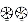Aluminum Alloy 26 inch/26" Bicycle/Bike Mag Wheels Set/ & 22T Flywheel, Wheel Rims 100 * 135mm (Single and Multi-Speed) - Gas Motorized Bicycle Rim Front & Rear view 1
