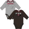 NFL Baby 2-Pack Long Sleeve Bodysuit, Tampa Bay Buccaneers, 0-3 Months Team Color view 1