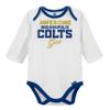 Gerber NFL Baby Girls' 3Pc Bodysuit, Footed Pant, & Cap Set, Indianapolis Colts, 3-6 Months view 3