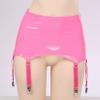 Agoky Women's High-Waisted Suspender Garter Belt Back with Hook Garter 6 Elastic Suspenders Pink Small view 3