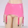 Agoky Women's High-Waisted Suspender Garter Belt Back with Hook Garter 6 Elastic Suspenders Pink Small view 4