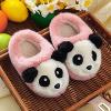 Toddler House Slippers Girls Boys Home Slippers Warm Plush Slippers Toddler Cute Home Slipper Winter Indoor Shoes (Watermelon Red, 18-24 Months) view 3