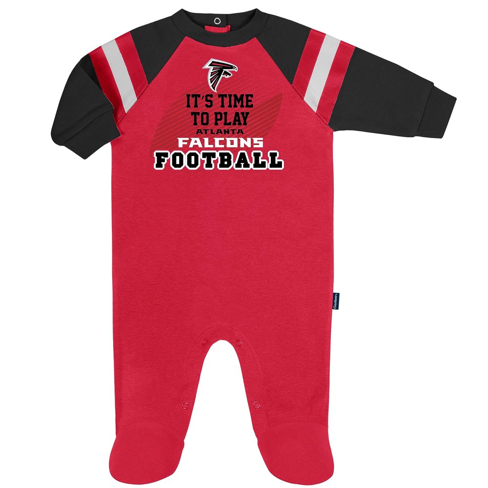 Gerber NFL Baby Boys Sleep 'N Play Footie, Atlanta Falcons, 0-3 Months Team Color