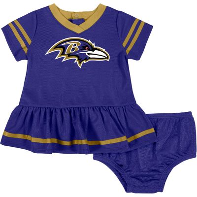 NFL Baby Girls' Dress & Diaper Cover, Baltimore Ravens, 0-3 Months
