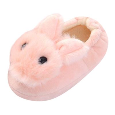 Girls Slippers Toddler Boys Girls Slippers Warm Plush Slippers Winter Warm Plush House Slippers Lightweight Home Shoes (Pink, 3-3.5 Years Toddler)