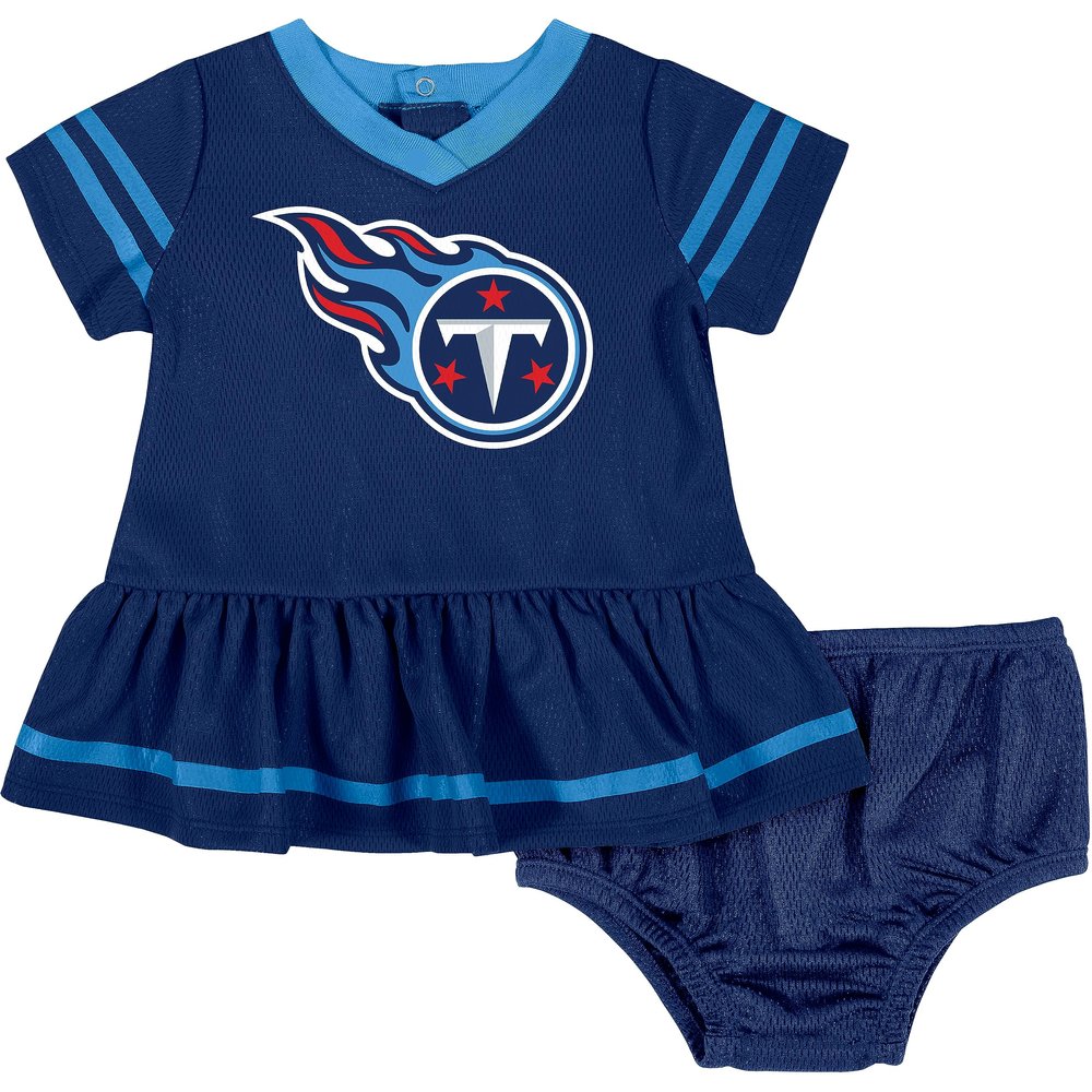 NFL Baby Girls' Dress & Diaper Cover, Tennessee Titans, 0-3 Months