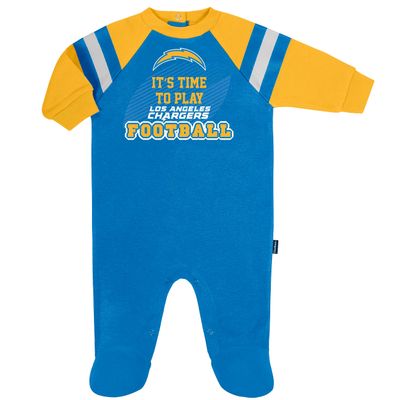 Gerber NFL Baby Boys Sleep 'N Play Footie, Los Angeles Chargers, 6-9 Months Team Color
