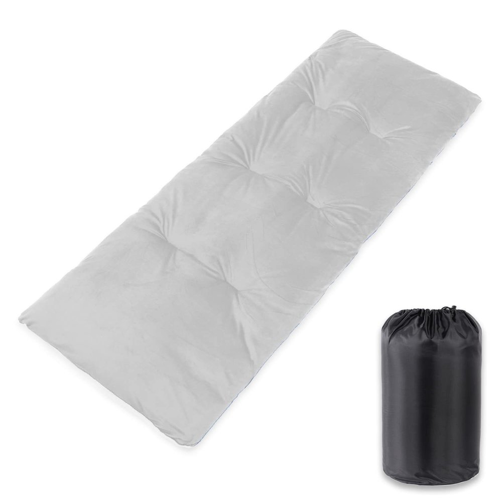 Gehannah Thick Camping Sleeping Pad, Soft Comfortable Microfiber Camping Cot Pads for Adults, Lightweight Foldable Sleeping mats for Traveling Hiking Backpacking Traveling (Grey Thicker) Large