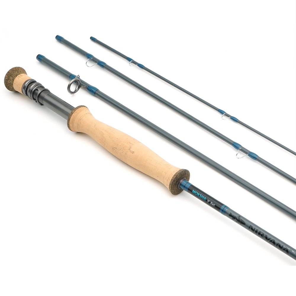Nirvana Moksha Fly Rod with Case, 8wt - 9ft w/Fighting Butt