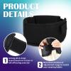 2 Pcs Winter Hockey Neck Guard Sports Cut Resistant Neck Guard Collar Protector for Youth Adult Paintball Ice Hockey Protective Gear, Black view 3