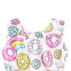 Gymnastics Leotards for Girls 5t 5/6 5-6 Rainbow White Pink Aqua Blue Donut Toddlers Kids Leo Purple Sparkle Biketard Bike Shorts Tumbling Outfits Sparkly view 3