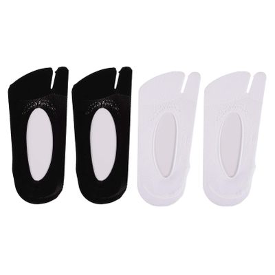 GALPADA Comfortable Women's Short Split Toe Socks Half Socks Toe Topper Pair
