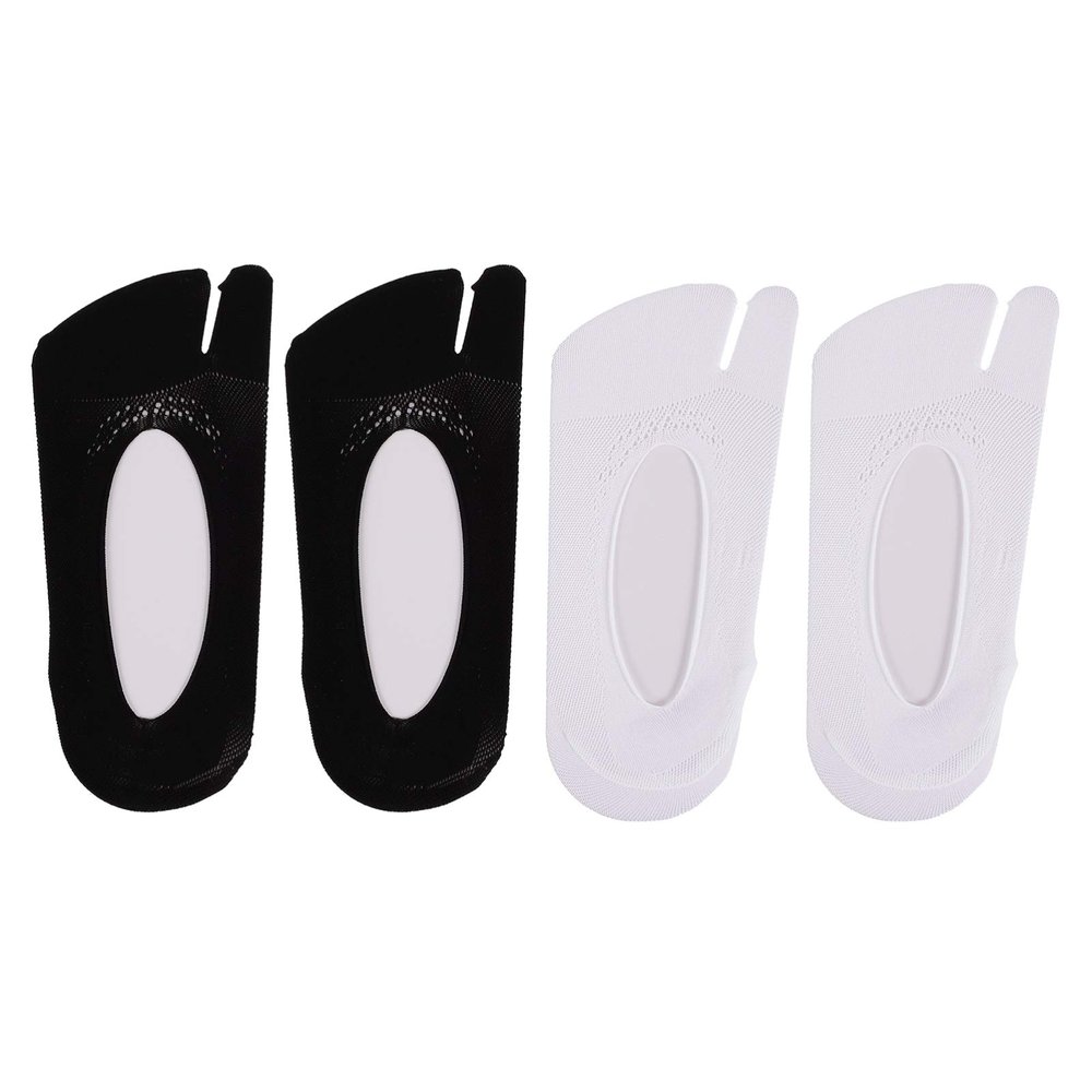 GALPADA Comfortable Women's Short Split Toe Socks Half Socks Toe Topper Pair