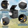 XL Portable Toilet for Adults, Extra Large 15.4"H Foldable Camping with Detachable Phone Shelf and Paper Holder, Waterproof Porta Potty Lid Camping, Hiking, Long Road Trips, Car view 3
