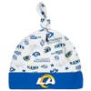 Gerber NFL Baby Boys' 3-pack Bodysuit, Sleep 'n Play, & Cap Set, Los Angeles Rams, 3-6 Months view 3