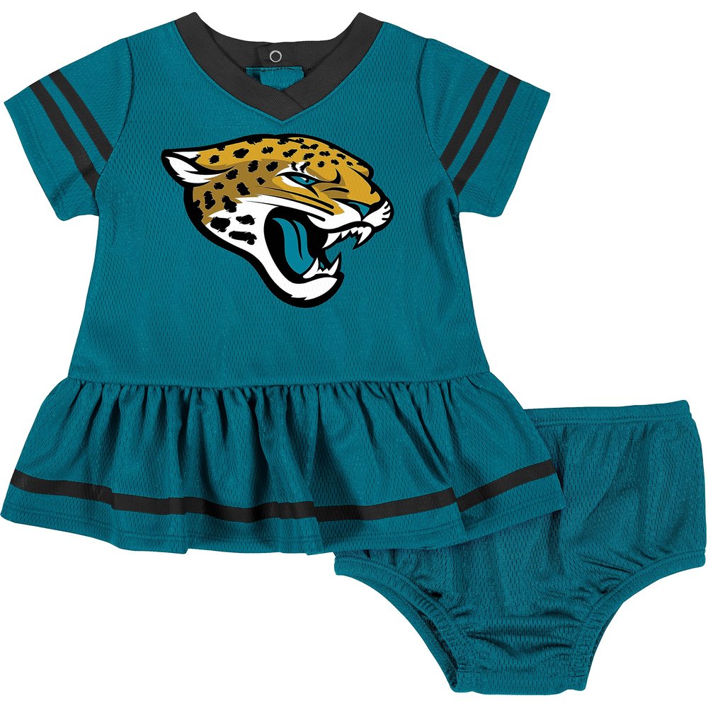 NFL Baby Girls' Dress & Diaper Cover, Jacksonville Jaguars, 3-6 Months
