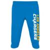 Gerber NFL Baby Boys' 3Pc Bodysuit, Footed Pant, & Cap Set, Los Angeles Chargers, 0-3 Months view 2